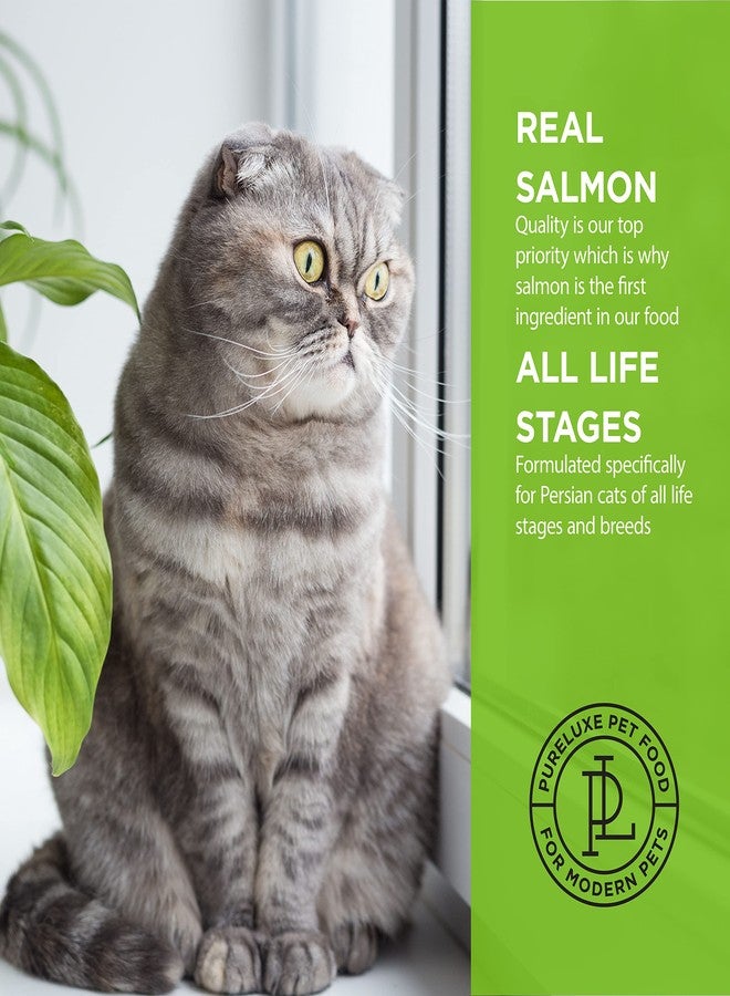 PURELUXE Grain and Gluten Free Cat Food, Persian Cat Elite Nutrition, Salmon, for Persian Cats at All Life Stages and Breeds, Made in The USA, 3.3lbs - Image 3
